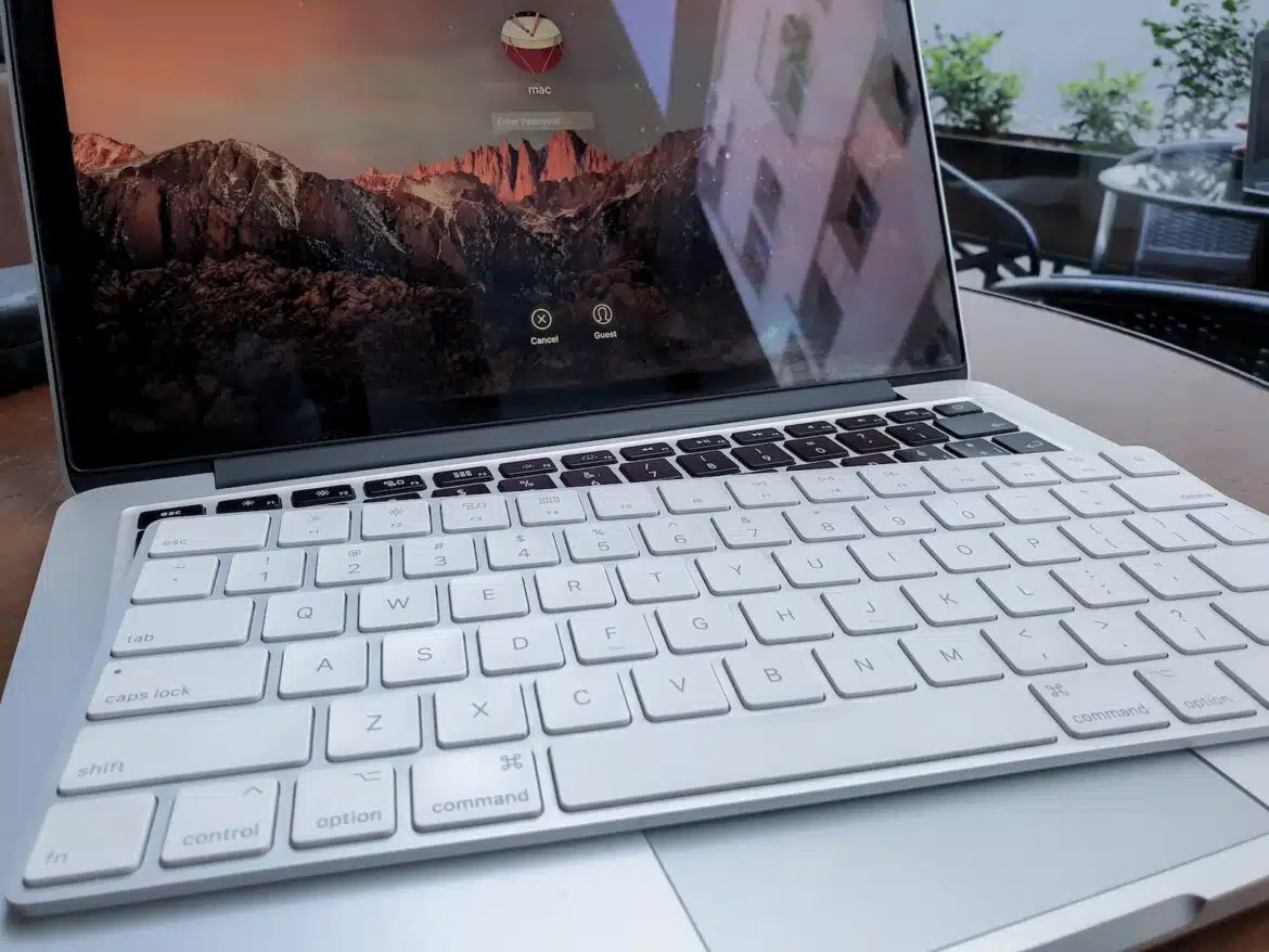 Apple keyboard on MacBook Pro